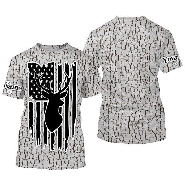 Maxcorners Deer hunting camouflage Customize Name 3D All Over Printed Shirts Personalized Hunting gift For me LM2608