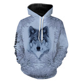 Maxcorners Winter Wolf Hunting Customize Name 3D Shirts