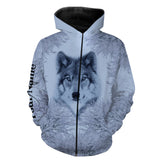 Maxcorners Winter Wolf Hunting Customize Name 3D Shirts