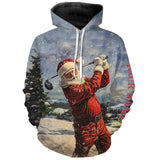 Maxcorners Golf Santa Christmas Customized Name 3D Shirt