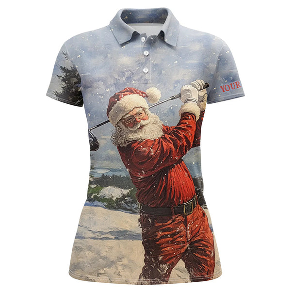 Maxcorners Golf Santa Christmas Customized Name 3D Shirt