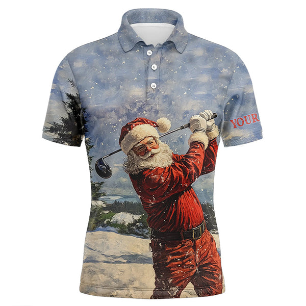 Maxcorners Golf Santa Christmas Customized Name 3D Shirt