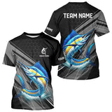 Maxcorners Personalized Black camo Marlin Fishing Jerseys, Marlin Long Sleeve Fishing Tournament Shirts LM0611