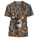 Maxcorners Deer Hunting Camo Customize Name 3D Shirts