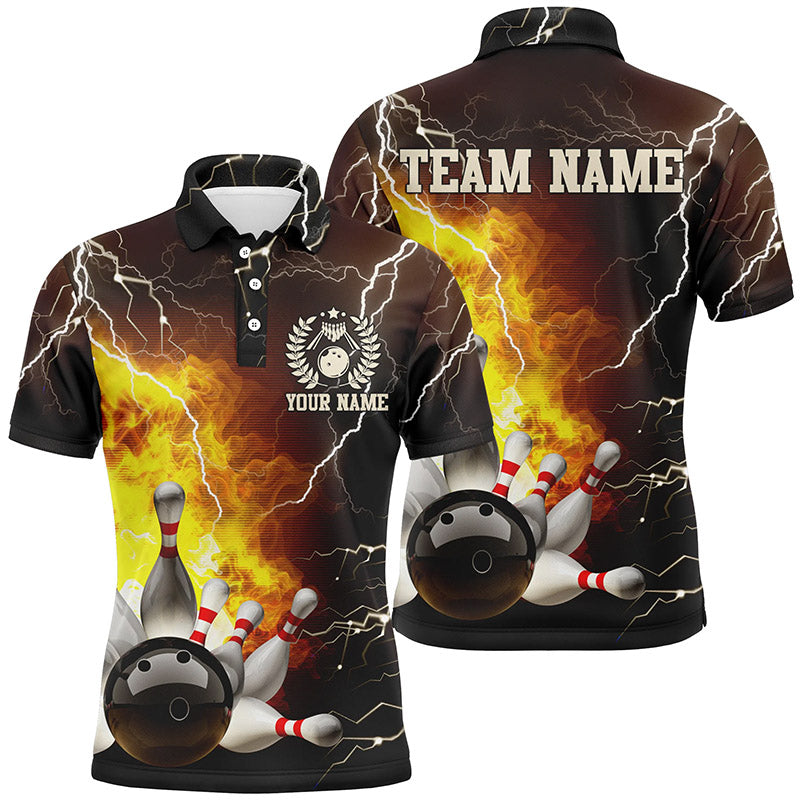 Maxcorners Bowling Flame Lightning Thunder Customized Name And Team Na