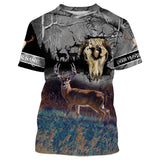 Maxcorners Custom Name Deer Hunting Skull Camo 3D All Over Printed Clothes