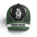 Maxcorners Golfer hat golf clubs green camo custom name sun hats for men, golf caps and hats unique golf gifts