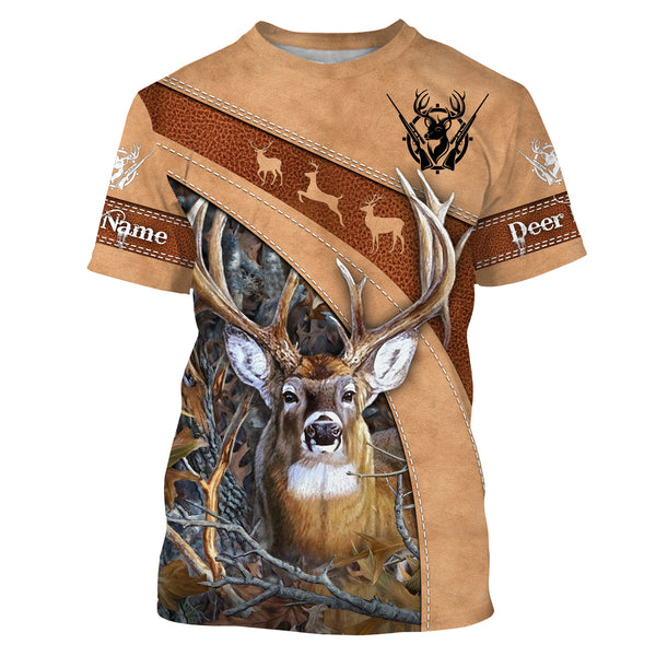 Maxcorners Custom Name Deer Hunting Shirt 3D All Over Printed Clothes