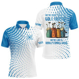 Maxcorners Blue Mens Golf Polo Shirts custom we're more than just golf friends we're like a really small gang