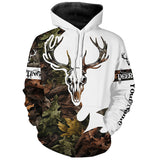 Maxcorners Deer skull reaper hunting big game camouflage hunting clothes Customize 3D All Over Printed Shirts LM2608