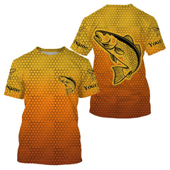 Maxcorners Customize Name Redfish Puppy Drum Fishing 3D Shirts