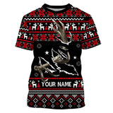 Maxcorners Funny Ugly Sweater pattern Deer shed Hunting Custom All over print Shirts, Christmas shirt for hunte LM2608