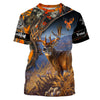 Maxcorners Custom Name Deer Hunting Big Game Orange Camo 3D All Over Printed Clothes
