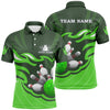 Maxcorners Bowling Ball Pins Team League Multicolor Option Customized Name 3D Shirt
