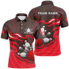 Maxcorners Bowling Ball Pins Team League Multicolor Option Customized Name 3D Shirt