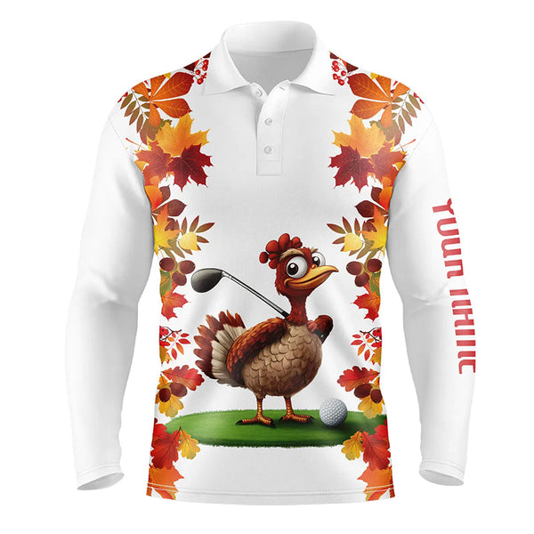 Maxcorners Golf Funny Turkey Customized Name 3D Shirt