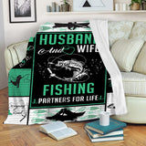 Maxcorners Husband And Wife Fishing Partners 3D Quilt - Blanket