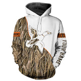 Maxcorners Duck Hunting camo tattoo Custom 3D All Over Printed Shirts, Personalized waterfowl Hunting apparel LM2608