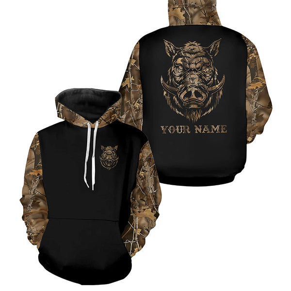 Maxcorners Wild Boar Hunting Camouflage all over print shirts personalized hunting gifts LM2608