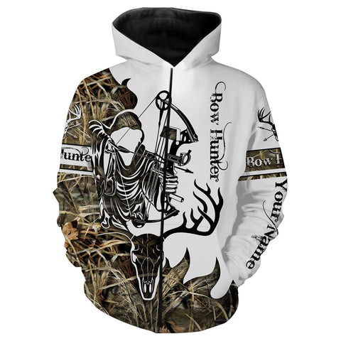 Maxcorners Bow Hunting Deer Skull Customize Name 3D Shirts