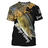 Maxcorners Walleye Fishing Customize Name 3D Shirts