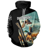 Maxcorners Mallard Duck Hunting Custom name all over print Shirts for Men, Kid - Duck hunting Gifts LM2608