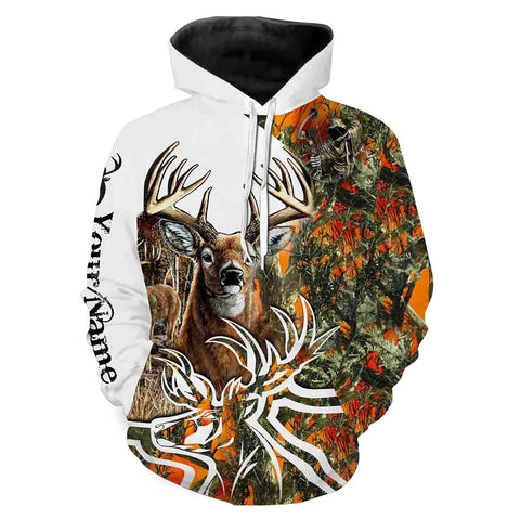 Maxcorners Deer Hunting A7 All Over Printed Hoodie