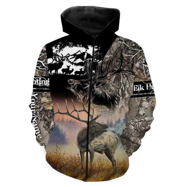 Maxcorners Elk Hunting Customize Name 3D Shirts