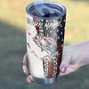 Maxcorners American Flag Bass Fishing Stainless Steel Fishing Tumbler Customize Name
