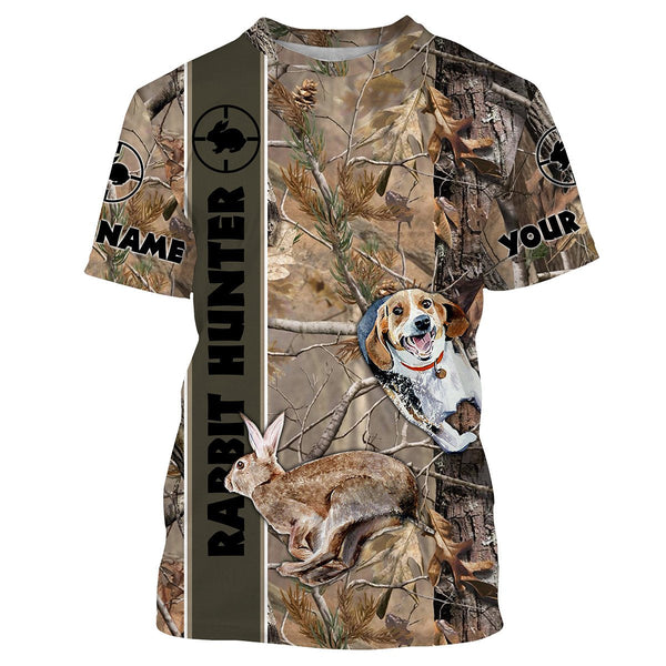 Maxcorners Rabbit Hunting With Beagles Customize Name 3D Shirts