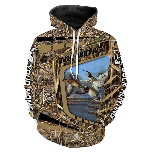 Maxcorners Duck Hunting Customize Name 3D Shirts