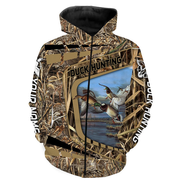 Maxcorners Duck Hunting Customize Name 3D Shirts