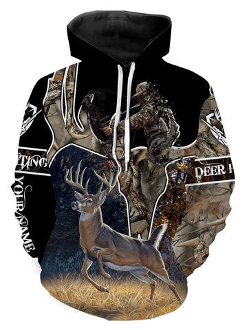 Maxcorners Deer Hunting Customize Name 3D Shirts