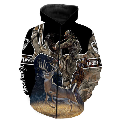 Maxcorners Deer Hunting Customize Name 3D Shirts