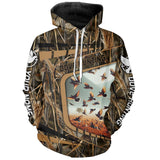 Maxcorners Dove hunting camo custom name 3D all over print Shirts Personalized Dove bird hunting gifts LM2608