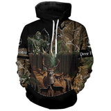 Maxcorners Deer Hunting Gripm Reaper Camouflage Custom Name all over print Shirts, Deer Hunting Gifts Shirt 1 LM2608