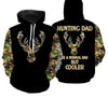 Maxcorners Father's Day Gift Ideas For Hunting Dad - "Like A Normal Dad But Cooler" 3D Printing Customize Name Shirts LM2608