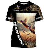 Maxcorners Pheasant Hunting Camo Custom Name Shirt 3D All Over Printed Clothes