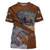Maxcorners Deer Hunting Custom Name All over printed Shirts for Deer Hunter, Personalized Deer Hunting Gifts LM2608