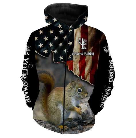 Maxcorners Squirrel Hunting Customize Name 3D Shirts