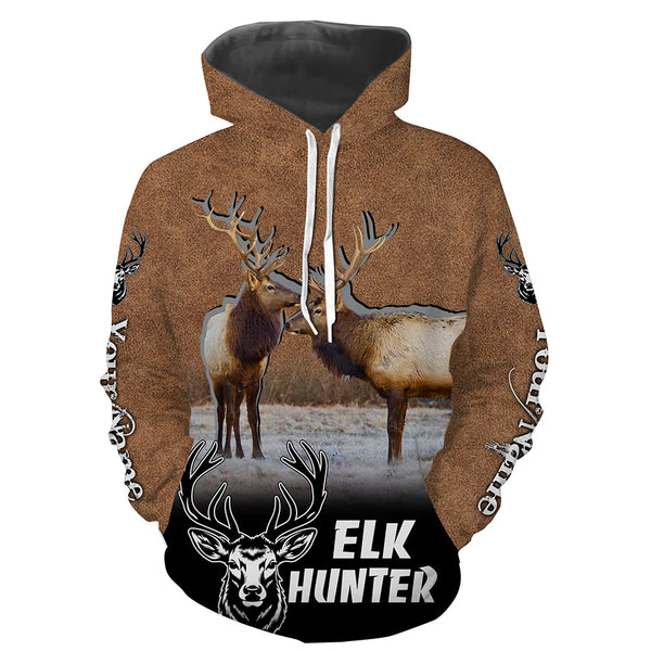 Maxcorners Elk Hunting Custom Name Shirts for Elk Hunters, Best Elk Hunting Gifts for Men LM2608