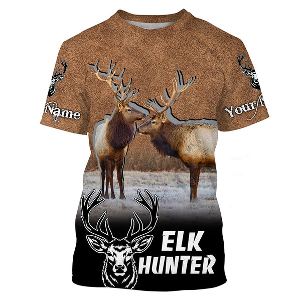 Maxcorners Elk Hunting Custom Name Shirts for Elk Hunters, Best Elk Hunting Gifts for Men LM2608