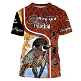 Maxcorners Pheasant Hunting Customize Name 3D Shirts