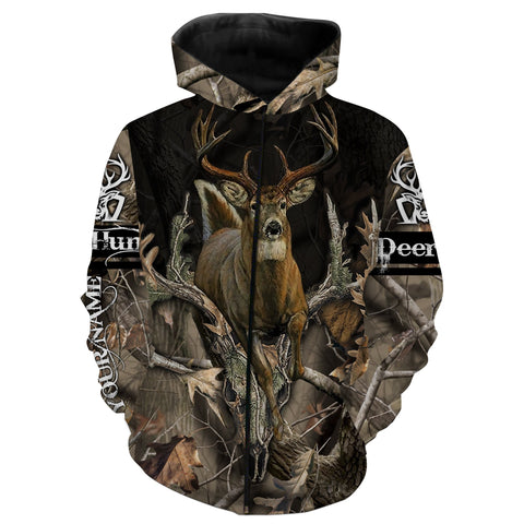 Maxcorners Whitetail Deer Hunting Customize Name 3D Shirts