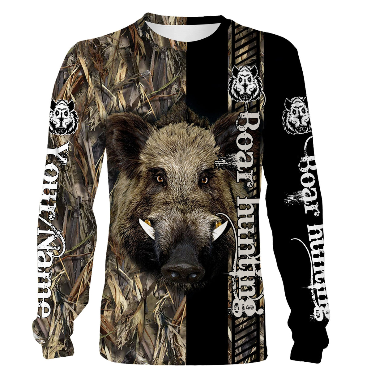 Maxcorners Boar Hunting Customize Name 3D Shirts