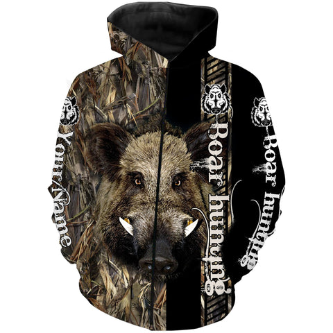 Maxcorners Boar Hunting Customize Name 3D Shirts