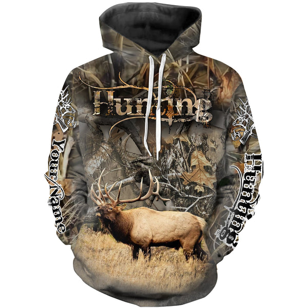 Maxcorners Elk Hunting Customize Name 3D Shirts