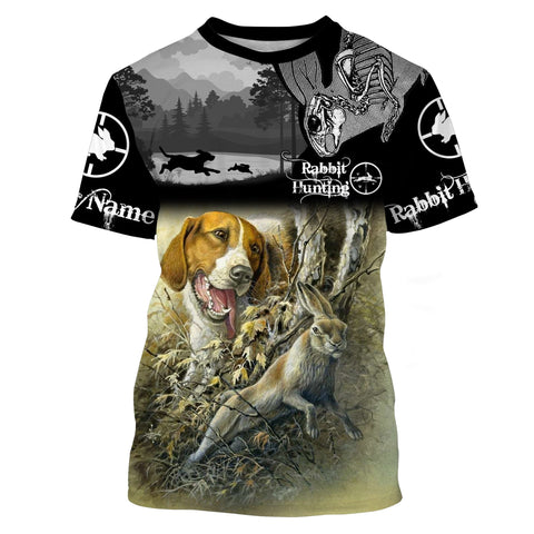 Maxcorners Rabbit Hunting Customize Name 3D Shirts