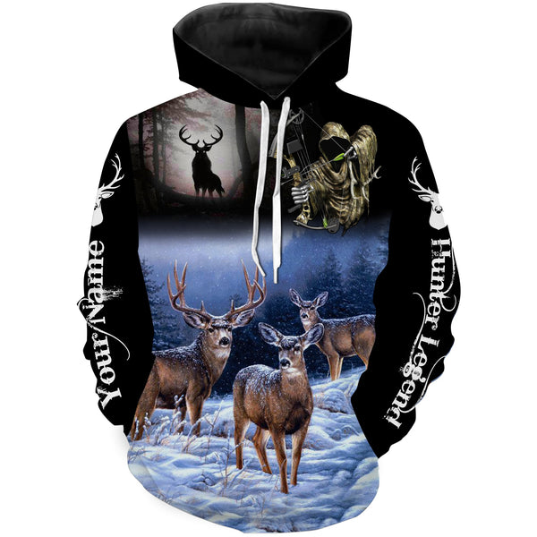 Maxcorners Deer hunting Bow Reaper Customize Name 3D Shirts