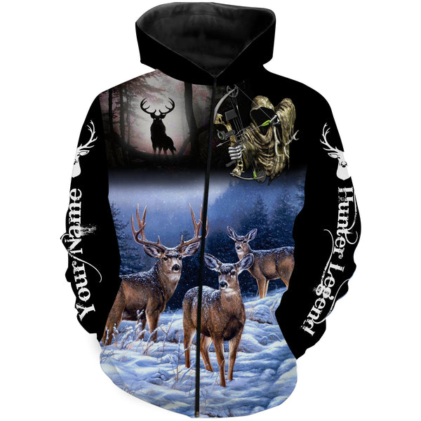 Maxcorners Deer hunting Bow Reaper Customize Name 3D Shirts